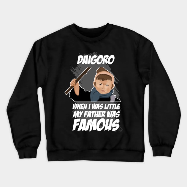 Daigoro - Lone Wolf & Cub - Shogun Assassin Crewneck Sweatshirt by SaintandSinner